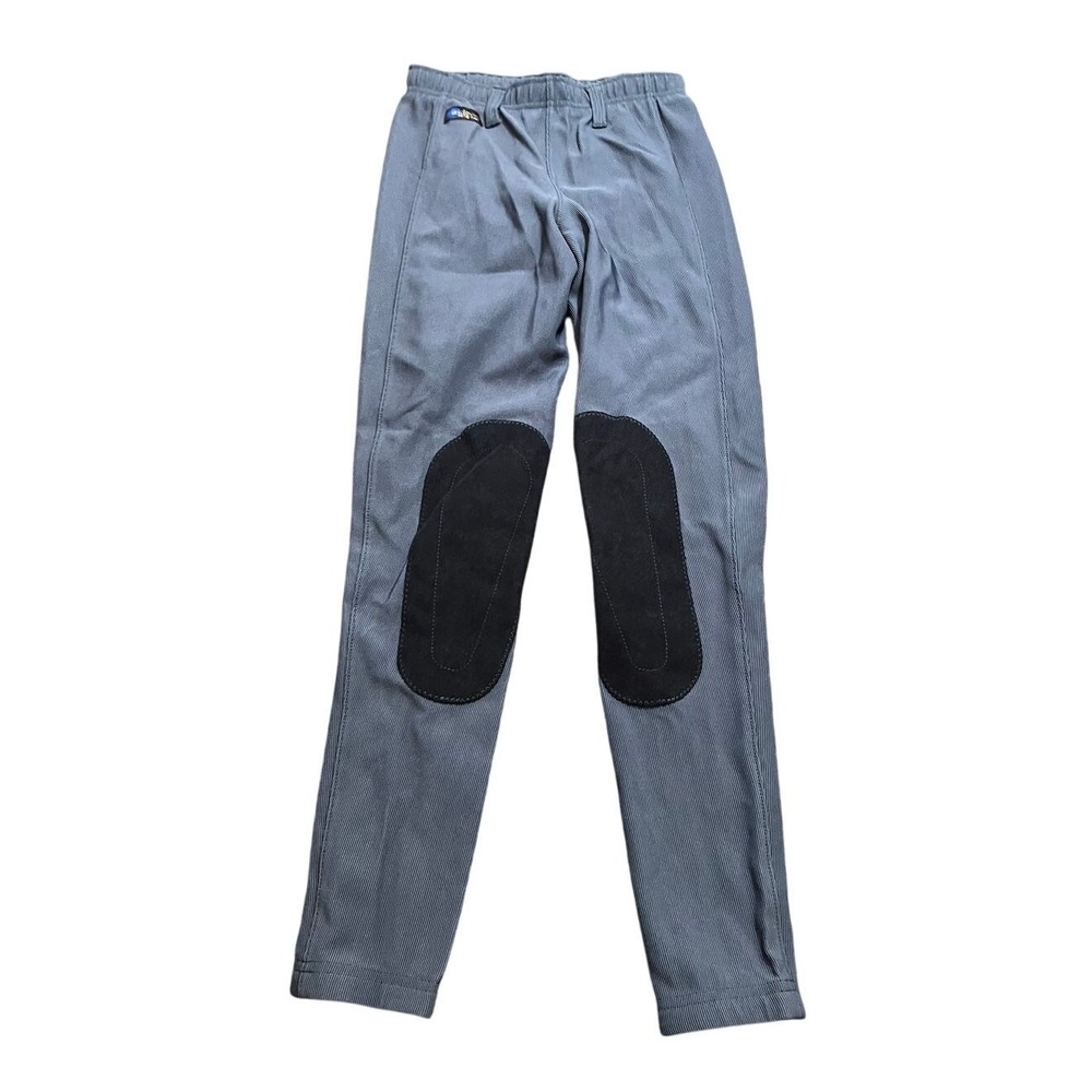 Irideon Cadence Classic Breeches‎ Women Medium Blue Stretch-Cord Knee Patch USA